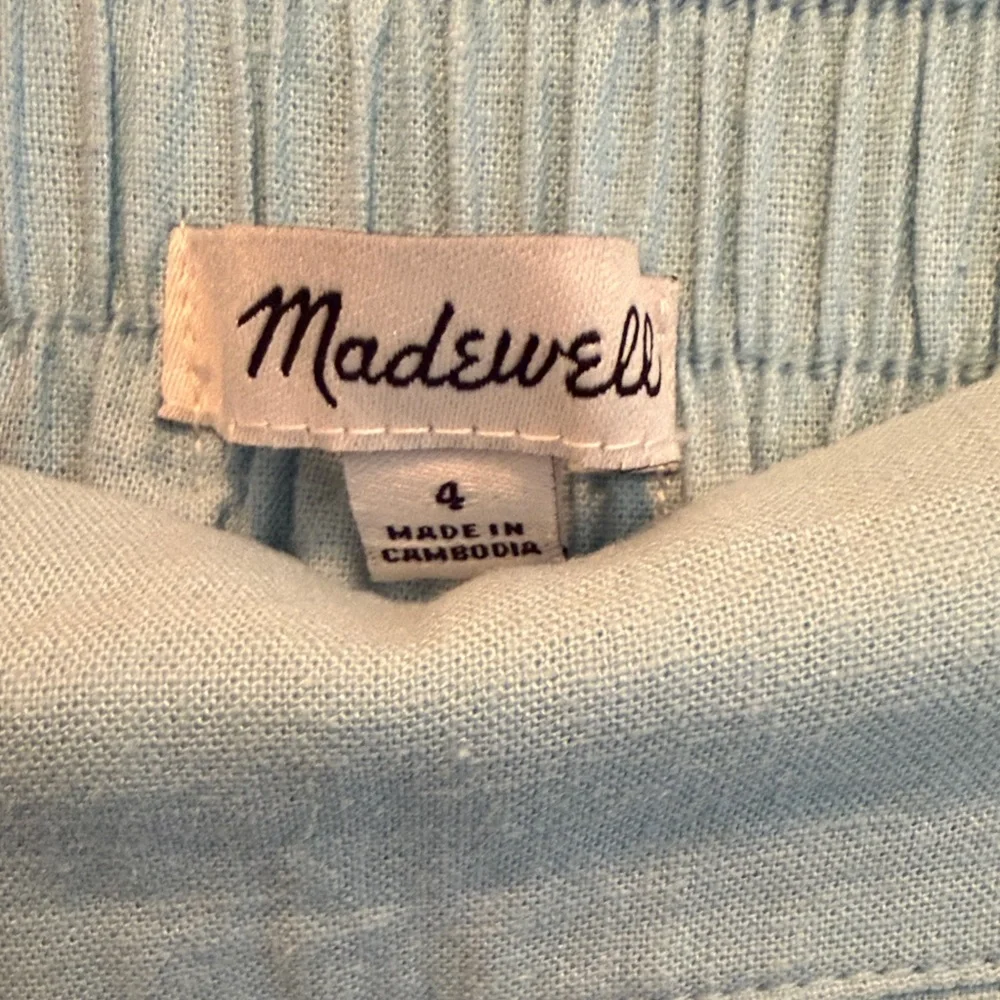 Madewell Sky Blue Linen Pant - Picture 2 of 3